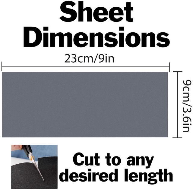 Alt view image 5 of 6 - 90 Pack Sandpaper Sheet Assortment, 400 to 3000 Grit for Wet or Dry Sanding 9 x 3.6 Inch Waterproof Sheets for Automotive, Wood Furniture Finishing, Crafts, and More