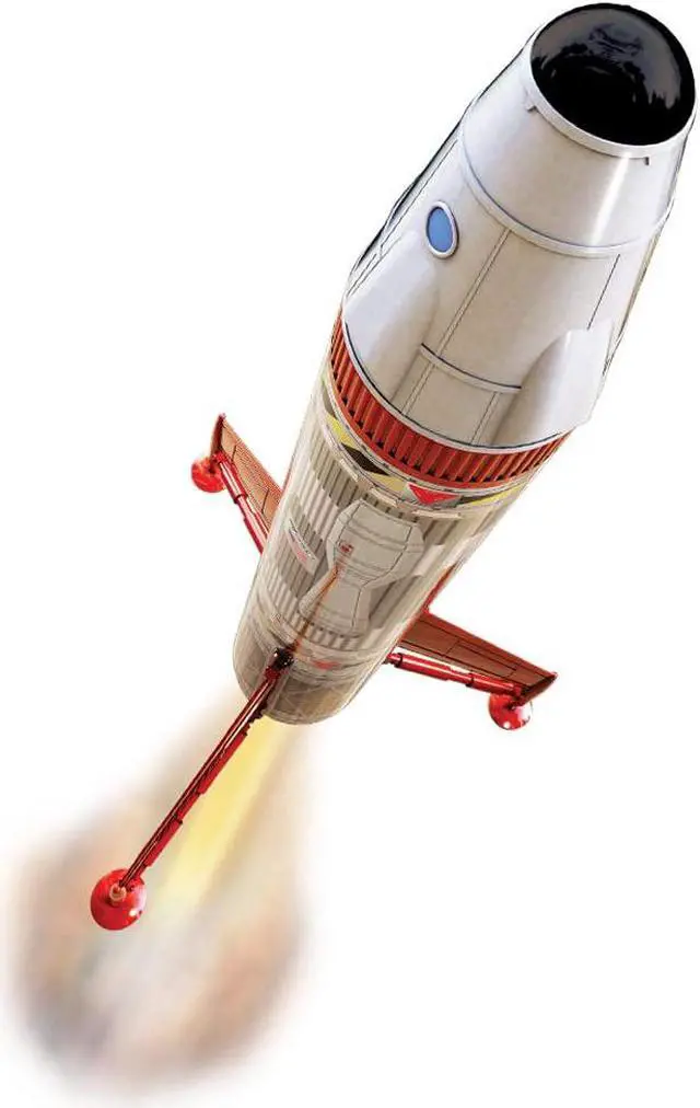 Alt view image 5 of 6 - Estes Destination Mars Colonizer Model Rocket Starter Set - Includes Rocket Kit (Beginner Skill Level), Launch Pad, Launch Controller, Glue, Four AA Batteries, and Two Engines