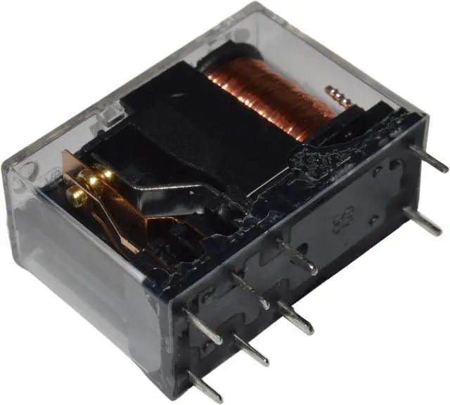 Alt view image 2 of 3 - 5V 5A Single Contact Relay DIP, 50O Coil Resistance, Clear, HLS-14F3L-DC5V-C
