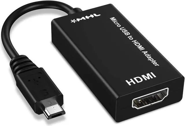Main image of MHL 5-Pin MicroUSB to HDMI Adapter Cable 1080p Video Audio Output