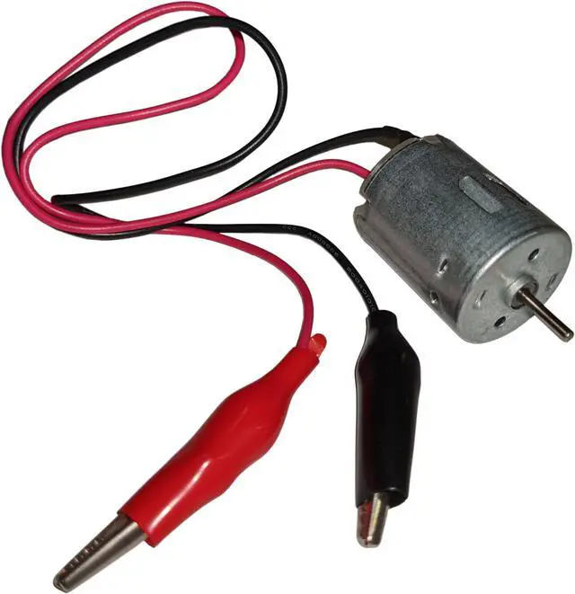 Main image of 5V DC Motor with Alligator Leads - Ideal for Experiments and Projects