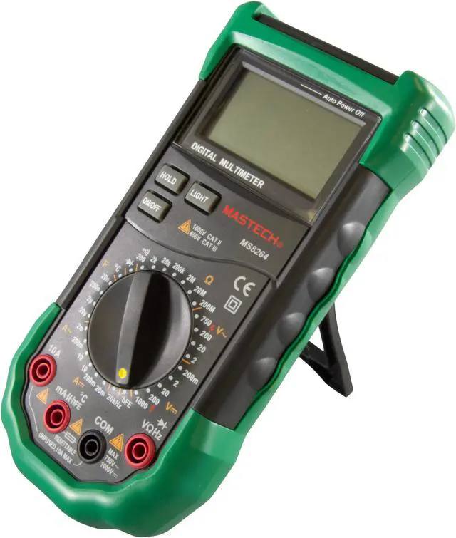 Alt view image 4 of 7 - Mastech MS8264 30-Range Digital Multimeter with Temperature Measurement, 3 1/2 Digit Backlit Display