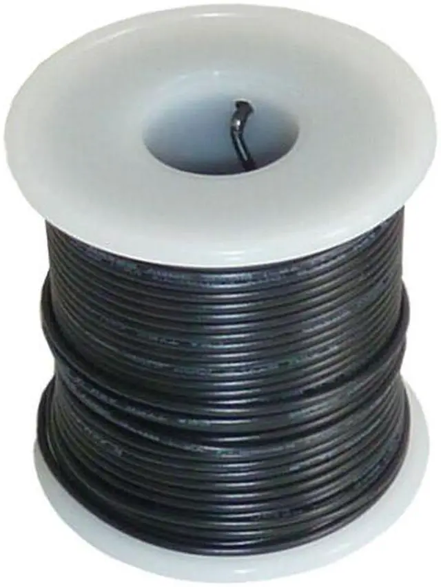 Main image of Stranded 18 Gauge Hookup Wire - Color: Black, Length: 100 Feet