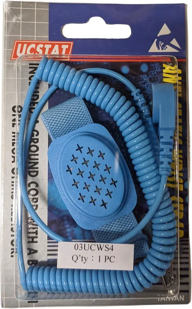 Alt view image 5 of 5 - Adjustable Cordless Anti-Static Wrist Strap with Optional Cord