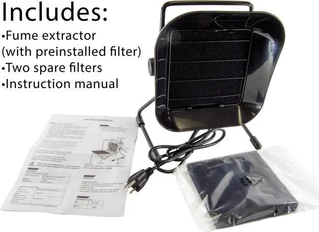 Alt view image 3 of 7 - Tabletop Soldering Smoke / Soldering Fume Absorber, ESD Safe