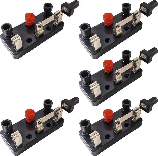 Main image of 5 Pack SPDT Knife Switches (Single Pole Double Throw), 2.98" × 1.36" × 1.15"