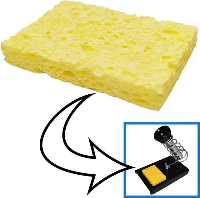 Alt view image 3 of 3 - 5 Pack Soldering Iron Tip Cleaning Sponge for 060842 (Each Sponge Measures 2" x 2.75" x 0.40")