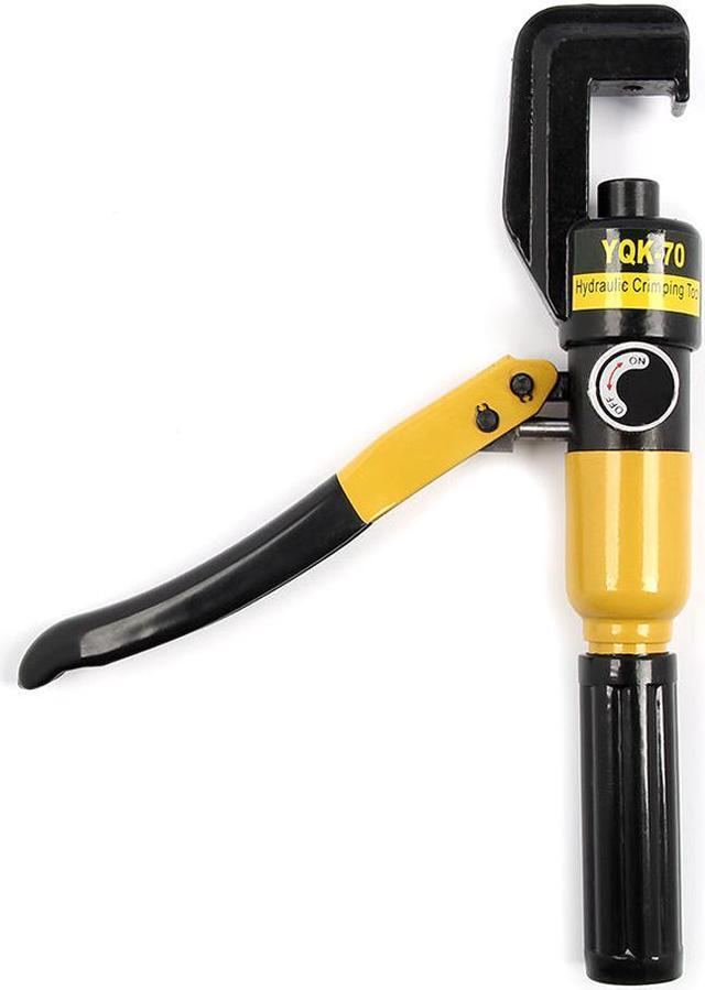 Alt view image 4 of 7 - 10 Ton Hydraulic Crimper with 8 Dies and Storage Case - Crimping Tool for Wire, Battery, Cable, Lug, Terminal