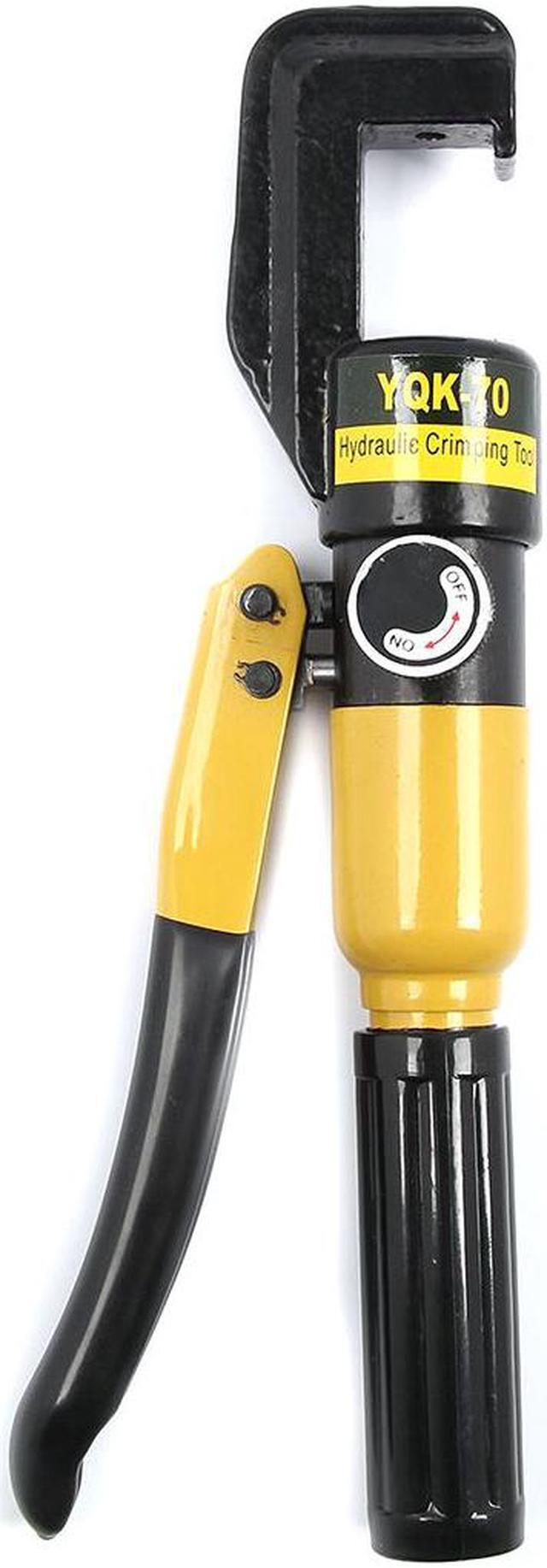 Alt view image 3 of 7 - 10 Ton Hydraulic Crimper with 8 Dies and Storage Case - Crimping Tool for Wire, Battery, Cable, Lug, Terminal
