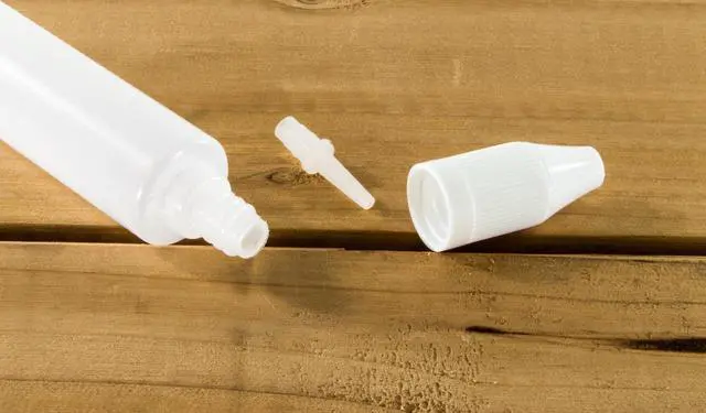 Alt view image 4 of 5 - 10 Pack 30mL Translucent Plastic Unicorn Dropper Top Bottles with White Screw-on Tops