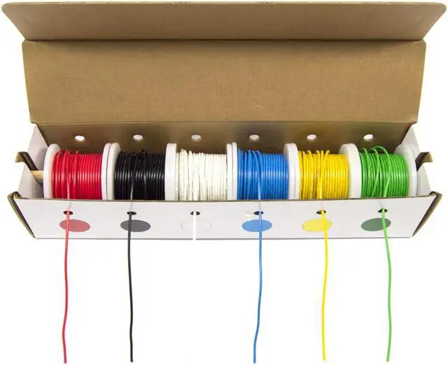 Main image of Hook-Up Wire Kit - Stranded Wire, 22 Gauge (Six 25 Foot Spools)