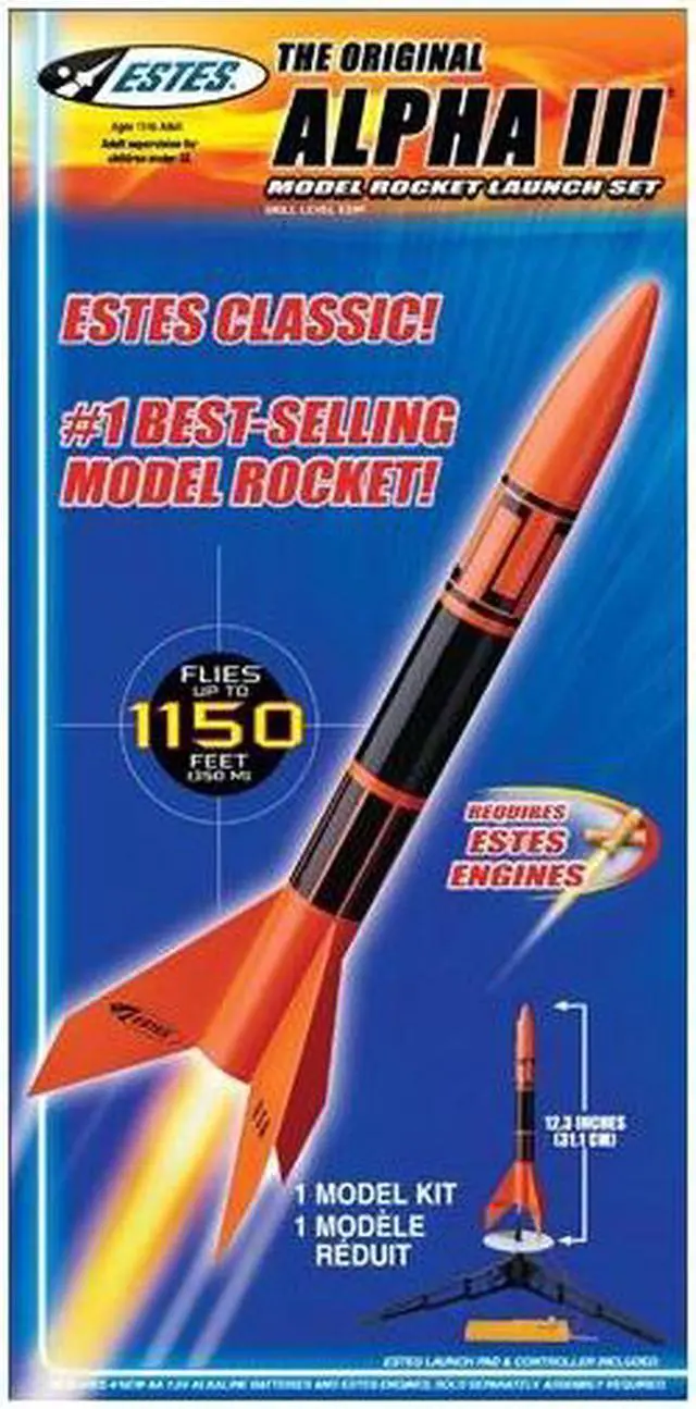 Alt view image 11 of 14 - 1427 Alpha III Launch Set E2X Easy-to-Assemble ESTT1427 ESTES