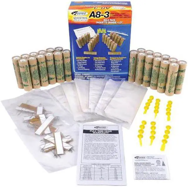 Main image of Estes A8-3 Engines Bulk Pack