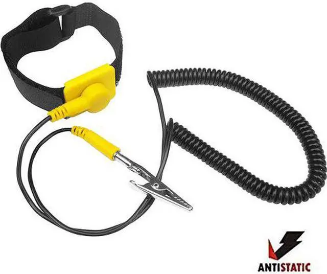 Alt view image 4 of 5 - iMBAPrice Anti-Static Adjustable Grounding Wrist Strap Components Black, Yellow