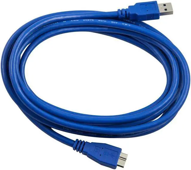 Alt view image 2 of 3 - imbaprice blue goldplated 3 feet micro usb 3.0 cable  premium pro imba superspeed usb 3.0 type a to microb cable for samsung galaxy s5 smg900 / samung galaxy note 3 n9000 and extenal 3.0 hard drive d