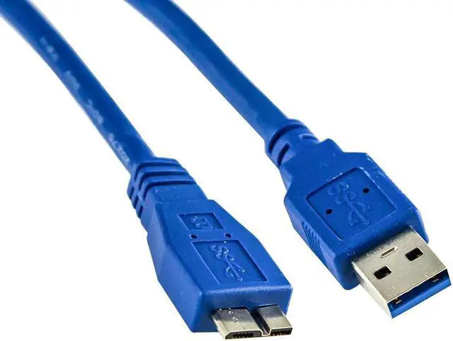 Alt view image 3 of 3 - imbaprice blue goldplated 3 feet micro usb 3.0 cable  premium pro imba superspeed usb 3.0 type a to microb cable for samsung galaxy s5 smg900 / samung galaxy note 3 n9000 and extenal 3.0 hard drive d