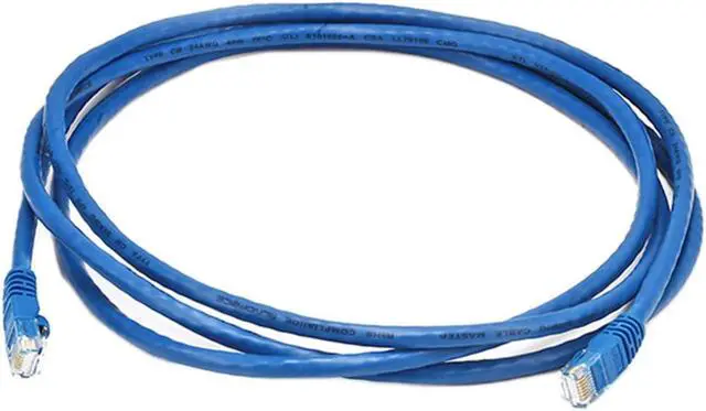 Alt view image 2 of 4 - iMBAPrice (10 Pack) Blue 7 Feet (7ft) Molded UTP Cat6 Ethernet Network Patch Cable RJ45 M/M