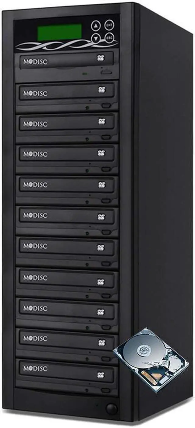 Main image of Bestduplicator Pro HD Series - 11 Target External Disc DVD/CD Duplicator with 500GB Hard Drive, built-in 24X BD Certfied Burners
