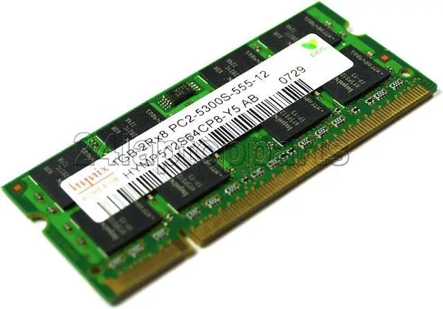 Alt view image 4 of 5 - Hynix 1GB DDR2 RAM PC2-5300 200-Pin Laptop SODIMM