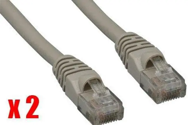 Main image of iMBAPrice (Pack of 2) Gray 150 Feet CAT5e RJ45 Patch Ethernet Network Cable For PC, Mac, Laptop, PS2, PS3, XBox, and XBox 360