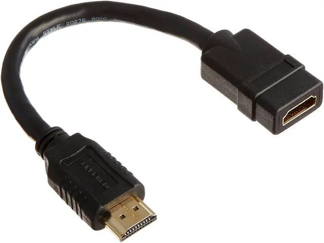 Main image of iMBAPrice HDMI Pigtail Extender Cable - 8inch 28AWG High Speed Male to Female HDMI Extenion Port Saver