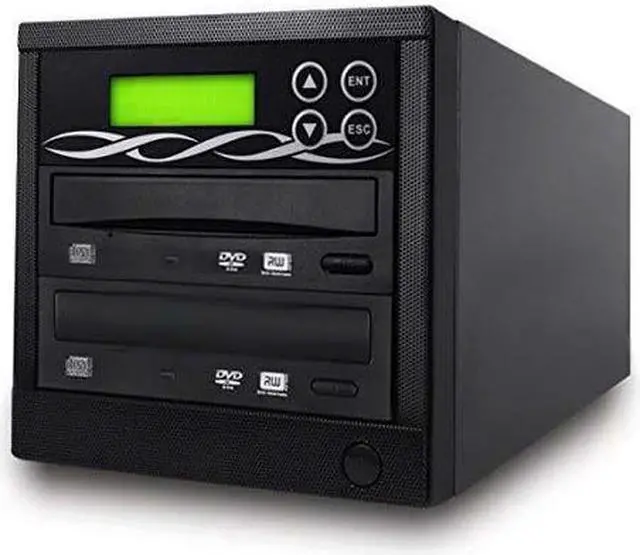 Alt view image 2 of 6 - BestDuplicator Target DVD CD Duplicator with DVDRW Burners Athena Duplication Controller, Standalone Copier Tower Replication Recorder Black (1 Target, Black)
