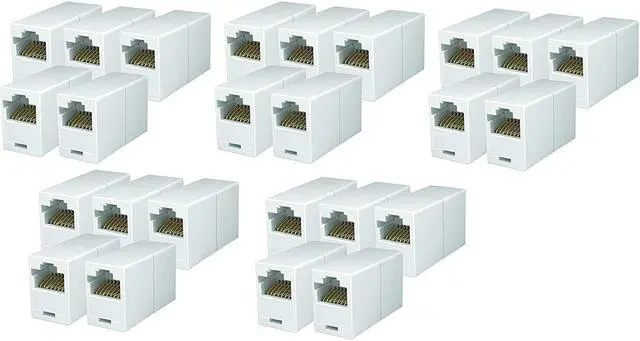 Alt view image 4 of 4 - iMBAPrice RJ45 Coupler - (Pack of 25) Cat5e Ethernet Cable Extender Female to Female Straight Modular Inline Coupler