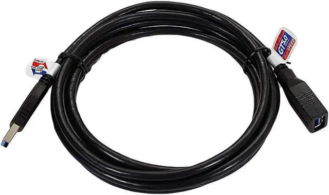 Alt view image 3 of 5 - iMBAPrice USB 3.0 Extender - 10 Feet SuperSpeed USB 3.0 A Male to USB 3.0 A Female Extension Cable (Black)