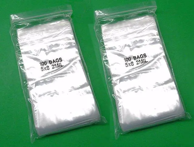 Main image of 200 CLEAR Reclosable Zipper Bag (5'' x 8'') - 2 Mil Thick, by Amamax