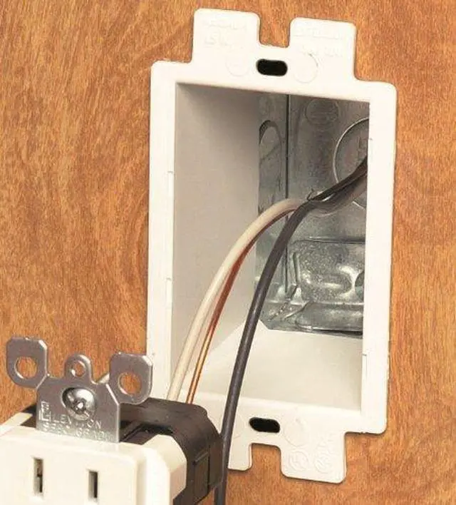 Alt view image 2 of 4 - iMBAPrice BE2-2 (2-Gang) Electrical Power Outlet Box Extender - White, 2-Pack (Made in USA)