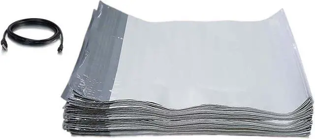 Main image of 200 - 12x15.5 WHITE POLY MAILERS ENVELOPES BAGS + free USB Cable (Value Pack)