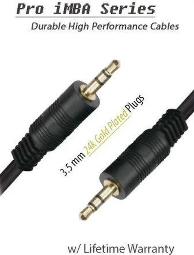 Alt view image 4 of 6 - iMBAPrice iMBA-PS-25MM 25-Feet Gold Plated 3.5mm Male to 3.5mm Male Stereo Audio Cable