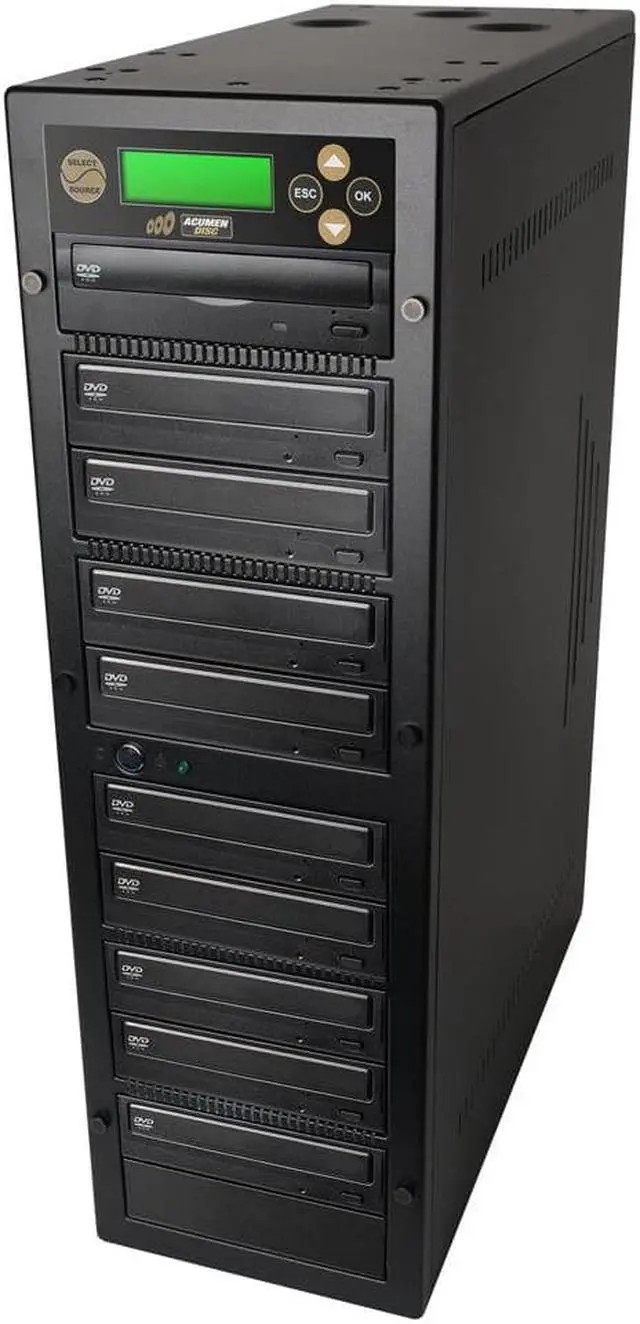 Alt view image 2 of 2 - Bestduplicator 1 to 10 Target DVD CD Duplicator DVDRW Burners Duplication Controller, Standalone Copier Tower DVDRW Reco