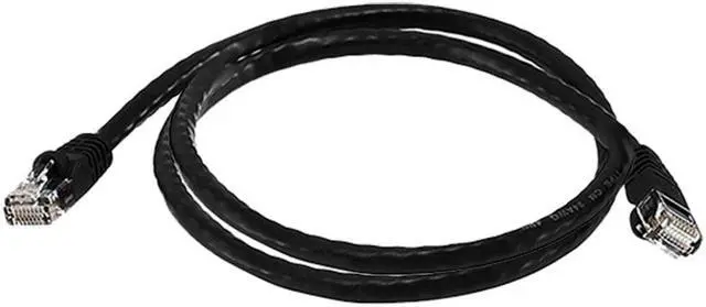 Alt view image 2 of 3 - iMBAPrice (10 Pack) Black 3 Feet (3ft) Molded UTP Cat6 Ethernet Network Patch Cable RJ45 M/M