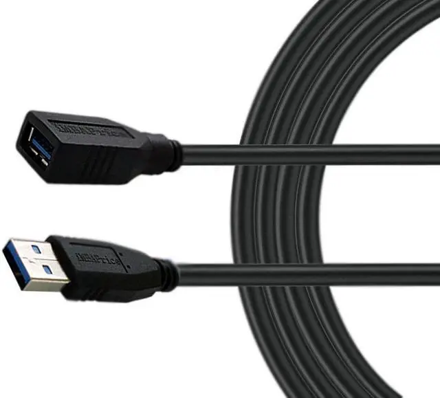 Alt view image 2 of 5 - iMBAPrice USB 3.0 Extender - 10 Feet SuperSpeed USB 3.0 A Male to USB 3.0 A Female Extension Cable (Black)