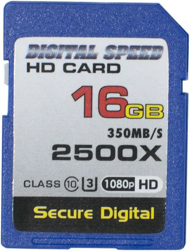 Main image of Digital Speed Memory 16GB 2500X Professional High Speed 350MB/s Error Free SDHC