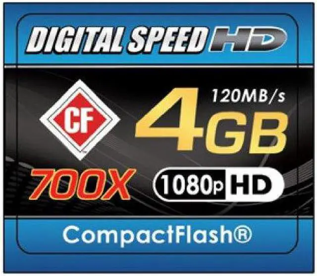 Main image of Digital Speed 4GB 700X Professional High Speed 120MB/s Error Free (CF) Memory Card Class 10