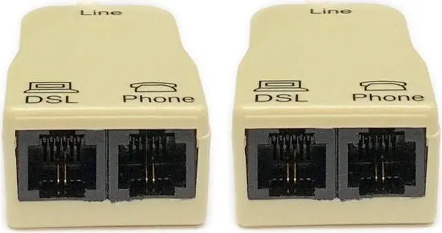 Alt view image 3 of 11 - iMBAPrice® (Pack of 2) In-line DSL Splitter w/ Noise Filter