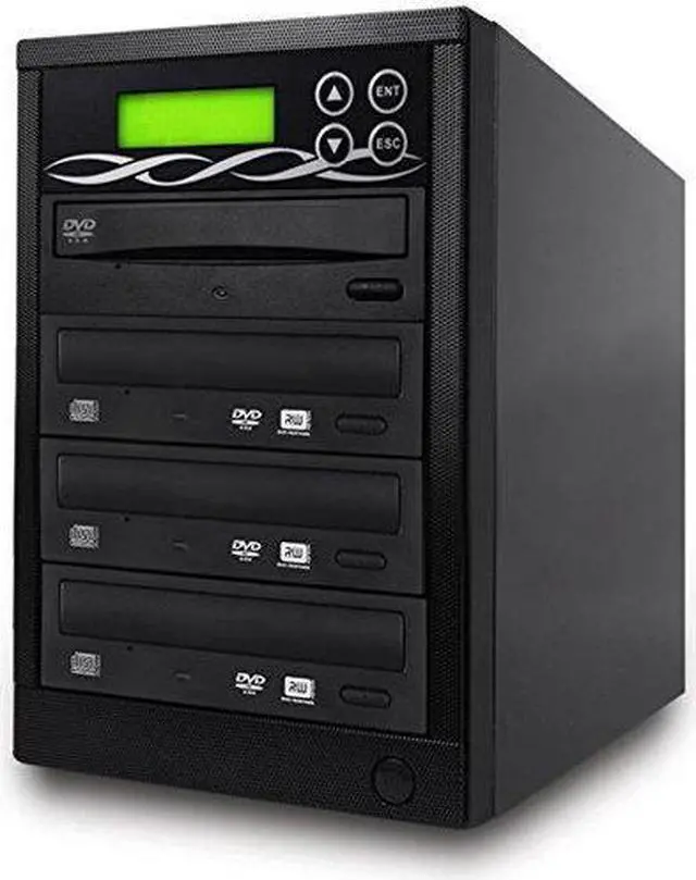 Alt view image 3 of 6 - BestDuplicator Target DVD CD Duplicator with DVDRW Burners Athena Duplication Controller, Standalone Copier Tower Replication Recorder Black (1 Target, Black)