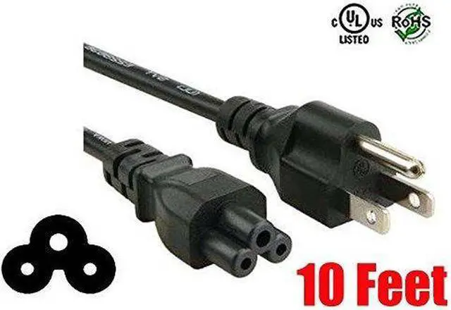 Alt view image 3 of 7 - iMBAPrice 10 Feet Long AC Power Cord Cable (NEMA 5-15P to IEC320C5) for LG TV (65LB6190/55LB5900/50LN5750/47GA6400/32LN5