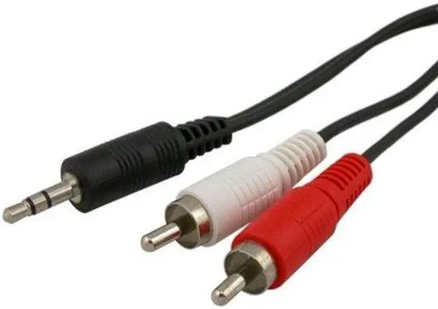 Alt view image 4 of 5 - Dynex 3.5 mm Mini to RCA Stereo Audio Cable _ 6_Feet _ 1.8 M