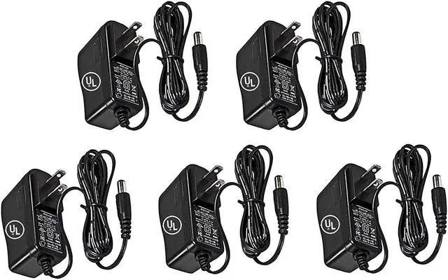 Alt view image 2 of 4 - Amamax® Wall Adapter Power Supply - 12V DC 2A, 5.5mm - 2.1mm UL Listed (Pack of 5)