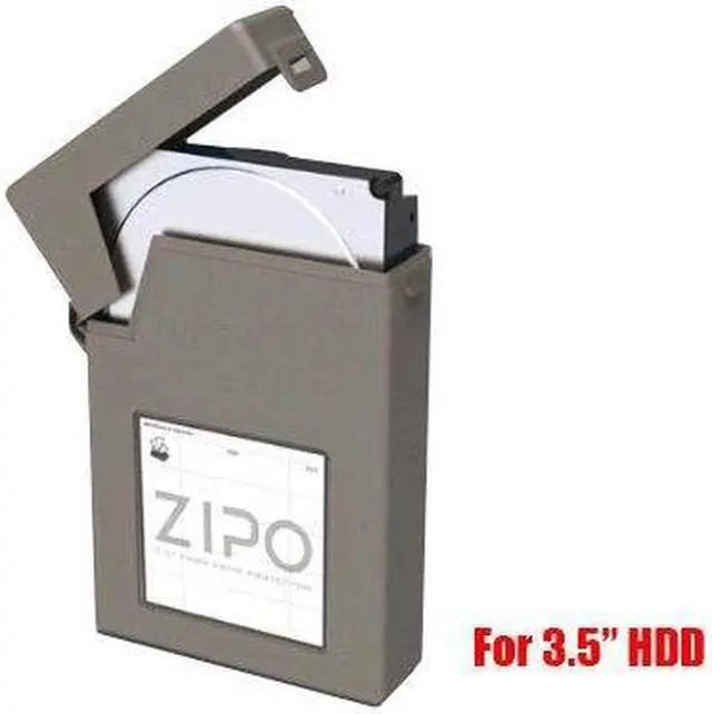 Alt view image 4 of 4 - iMBAPrice Zipo 3.5" Stackable Hard Drive Protector Case - 3.5-Inch IDE/SATA HDD Storage Box (Pack of 1) Gray