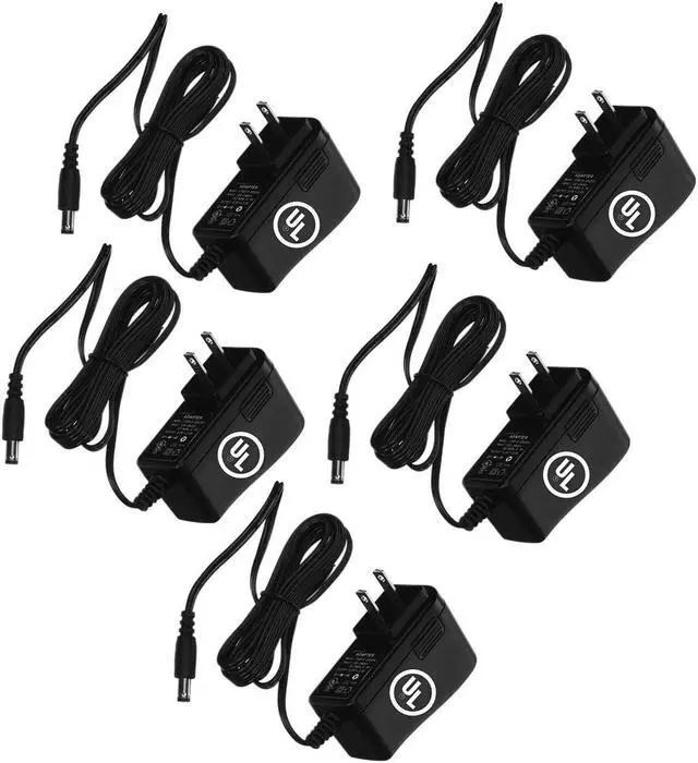 Main image of Amamax AC/DC Wall Adapter - 5 Volt, 2A(2000mA) 5.5mm x 2.1mm plug (UL Listed) Power Supply (Pack of 5)