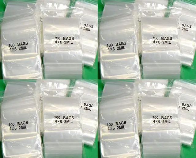 Main image of iMBAPrice 2000 - (4'' x 6'') Clear Reclosable Zipper Bags, Total 2000 Bags