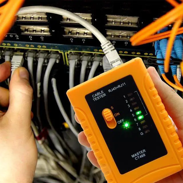 Alt view image 4 of 4 - iMBAPrice (Pack of 2) RJ45/RJ11/RJ12/CAT5/CAT6/ UTP Network LAN Cable Tester Test Tool