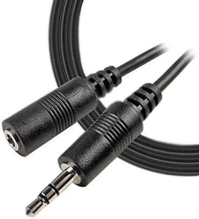 Alt view image 4 of 6 - imbaprice 12 feet professional quality nickel plated 3.5 mm male/female stereo audio extension cable
