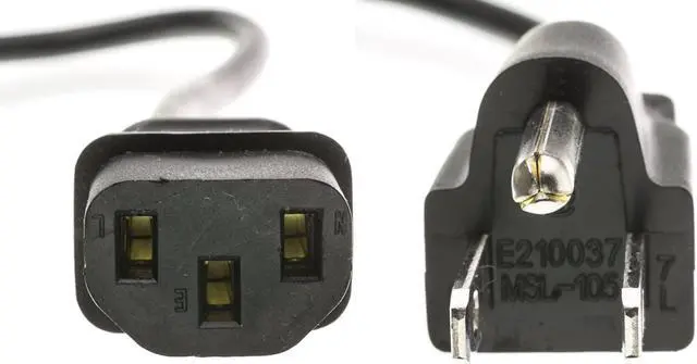 Main image of iMBAPrice 12 Ft Universal AC Power Cord - NEMA 5-15P to IEC320C13 UL Listed 3 Prong Power Cable