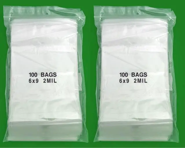Main image of 200 Clear Reclosable Zipper Bag (6'' x 9'') - 2 Mil Thick, by Amamax