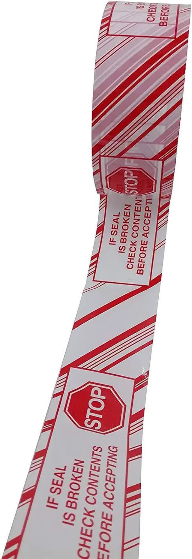 Alt view image 2 of 4 - iMBAPrice Stop Sign Sealing Tape - Printed Message IF Seal is Broken Check Contents Before Accepting 36 Rolls of 110 Yards(330 Feet) 2" Wide Security Shipping Packing Tape